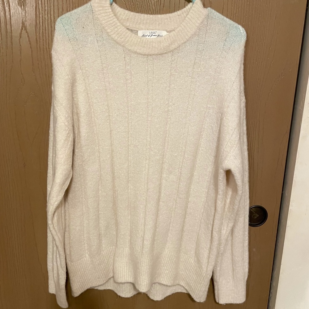 NWOT XS H&M Cream Sweater